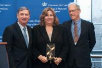 Fran Brogan with Lee Goldman, MD (left) and Stephen Emerson, MD (right)
